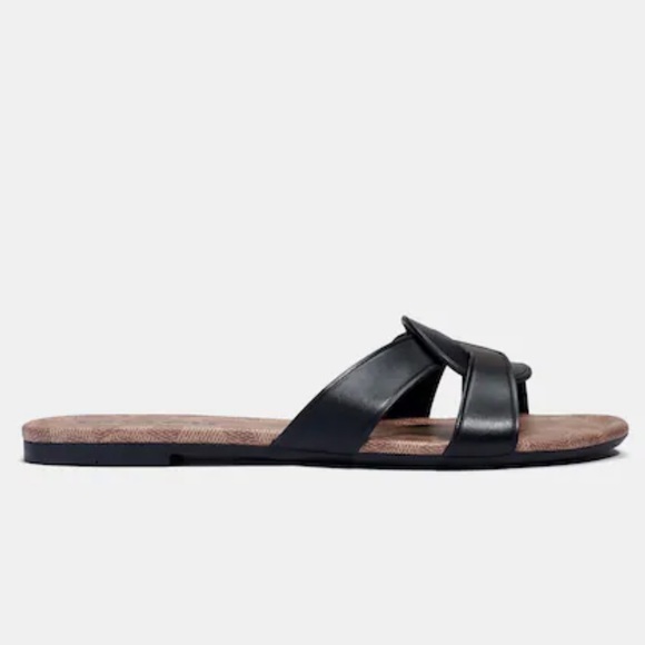 NEW Coach Essie Sandal in black leather - Picture 4 of 10